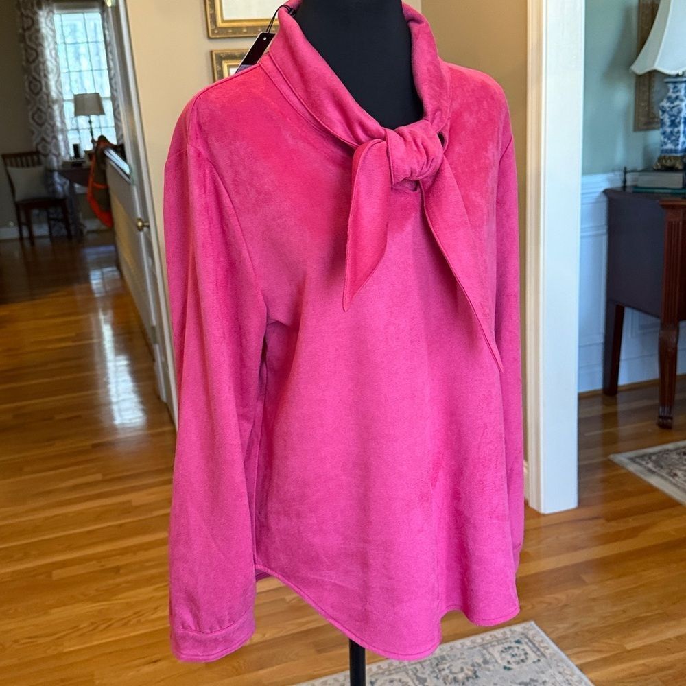 Ravel Pink Women's Blouse with Bow Accent - S - NWT